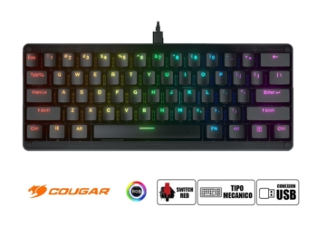 TECLADO MECANICO COUGAR PURI MINI RGB, GAMER