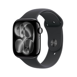 Apple Watch Series 11 46mm GPS Jet Black M/L Black Sport Band