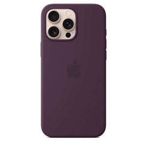 Apple iPhone 16 Pro Max Silicone Case w/ MagSafe Plum