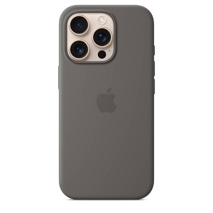Apple iPhone 16 Pro Max Silicone Case w/ MagSafe Stone Gray