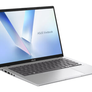 Asus Vivobook X1407QA-BS56 Copilot+ Snapdragon® X X1-26-100 512GB SSD 16GB 14 WUXGA (1920x1200) IPS WIN11 COOL SILVER Backlit Keyboard
