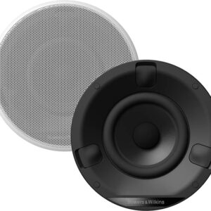Bowers & Wilkins CCM632 3  Full-Range In-Ceiling Speakers Integral Back Box Round & Square Grilles BLACK - SOLD AS PAIR