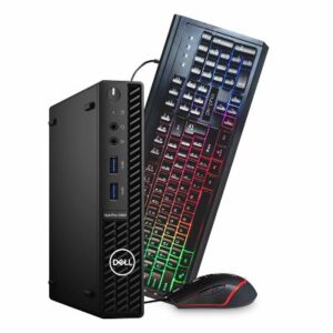 Dell OptiPlex 3080 MICRO Core™ i5-10500T 256GB SSD 8GB WIN11 Pro Wireless Keyboard Mouse BLACK