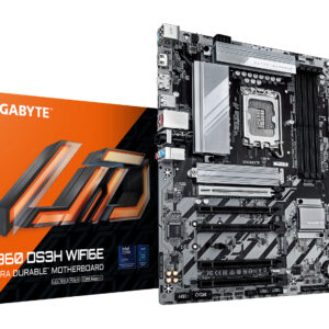 GIGABYTE B860 DS3H WIFI6E Intel Core Ultra (Series 2) LGA 1851 Motherboard, ATX, DDR5, 3x M.2, PCIe 5.0, USB-C, WIFI6E, 2.5GbE LAN, EZ-Latch
