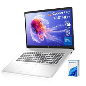 HP 17t-CN300 Core™ i5-1334U 512GB SSD 8GB 17.3 (1600x900) TOUCHSCREEN WIN11 Home FP Reader Backlit Keyboard NATURAL SILVER