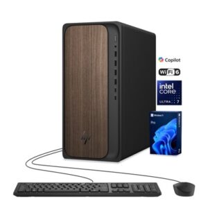 HP OmniDesk M03-000 Core™ Ultra 7 265 1TB SSD 32GB WIN11 Keyboard Mouse DARK WOOD / BLACK