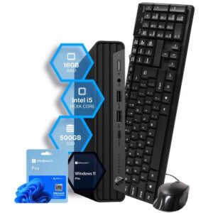 HP ProDesk 600 G6 SFF Core™ i7-10700 256GB SSD 16GB WIN11 Pro Keyboard Mouse BLACK