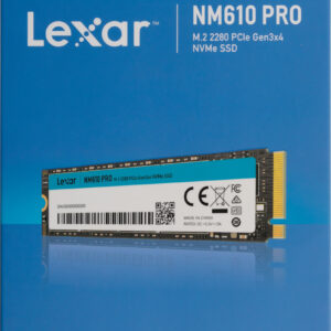 LEXAR NM610PRO SSD 1TB NVME M.2 PCEI 3X4 R/3300 W/1700