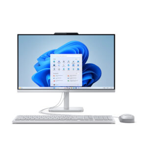 Lenovo A100 AIO Intel® N100 256GB SSD 8GB 23.8 (1920x1080) IPS WIN11 CLOUD GREY Wired Keyboard & Mouse
