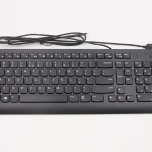 Lenovo Calliope Black External USB Wired Desktop UK Keyboard 00XH625