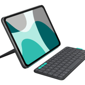 Logitech Flip Folio Keyboard Case for iPad Pro 11-inch - Latest Model (M4 & M5), iPad Air 11-inch (M2, M3 & M4)(5th Gen) - Graphite