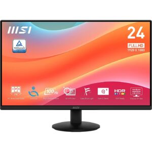 MSI PRO MP242LE 23.8 (1920x1080) 100Hz 1ms BLACK Monitor 3-year warranty