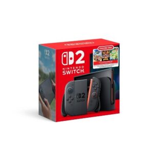 Nintendo Switch 2 System Console Choose Your Game Bundle BLACK : Choose one of the following :Mario Kart World / Donkey Kong Bananza / Pokémon Pokopia, 2 Joy-Con Controllers, 7.9 Color TOUCHSCREEN LCD