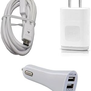 OEM LG White 1.2Amp Wall Charger + Micro USB Data Sync Cable