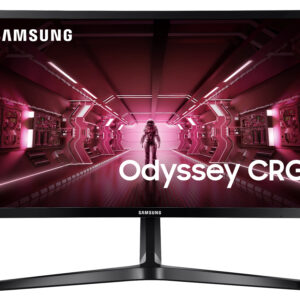 Samsung Odyssey CRG5 24 GAMING Curved Monitor 23.5 (1920x1080) 144Hz 4(GTG)ms 250cd/m² 1800R AMD FreeSync™ 3000:1 16:9 AC100-240V BLACK