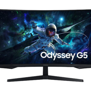 Samsung Odyssey G5 G55C Curved GAMING Monitor 31.5 QHD (2560x1440) 165Hz 1ms (MPRT) 1000R 300 cd/㎡ HDR FreeSync Premium Pro 1xDP (1.2) 1xHDMI (2.0) Tilt Adjustable BLACK