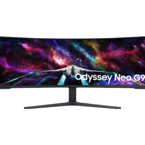 Samsung Odyssey Neo G9 G95NC GAMING Curved Monitor 57 (7680x2160) 240Hz 1ms (GtG) 420 cd/m² 1000R HDR10+ FreeSync Premium Pro 2500:1 3xHDMI (2.1) 1xDP USB Hub 32:9 Adjustable Stand BLACK / WHITE