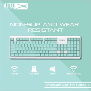 ALTEC LANSING ALBC6314 Wireless Keyboard & Mouse Combo, Slim Design, Lightweight - ENGLISH - PINK - MOQ 20 pcs. per Master