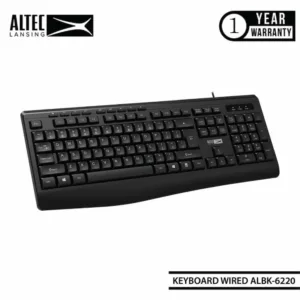ALTEC LANSING - ALBK6220 Wired USB Keyboard Membrane Silent Keys - ENGLISH - BLACK - MOQ 20 pcs. per Master