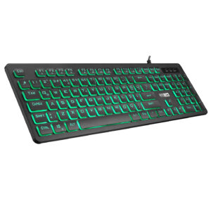 ALTEC LANSING - ALGK8264 USB Wired Gaming Keyboard Membrane, 3 color RGB, Silent Design - ENGLISH - BLACK - MOQ 20 pcs. per Master