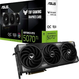ASUS TUF Gaming GeForce RTX ™ 5070 Ti 16GB GDDR7 OC Edition Gaming Graphics Card PCIe® 5.0, HDMI®/DP 2.1, 3.125-slot, Military-Grade Components, Protective PCB Coating, axial-tech Fans