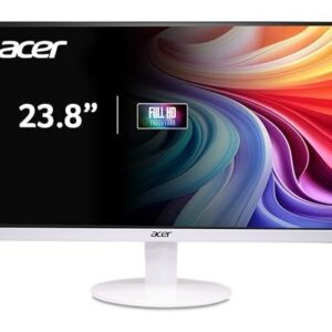 Acer SB240Y 23.8  (1920 x 1080)IPS Full HD Ultra-Slim Edge-to-Edge monitor 120Hz HDMI & VGA Ports White