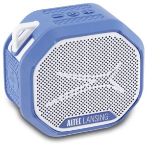 Altec Lansing Hydratrek RUGGED EverythingProof Portable Speaker PERIWINKLE BLUE / WHITE : Bluetooth, IP67, Built-In Magnet, Floats in Water, Up to 6 Hrs Playtime, USB-C Quick Charge