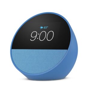 Amazon Echo Spot (2024 release) Smart alarm clock Ocean Blue