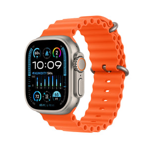 Apple Ultra 2 Smart Watch / Activity Tracker (GPS + Cellular) 49mm NATURAL Titanium Case with Orange Loop