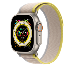 Apple Watch Band Trail Loop 49mmYellow/Beige S/M