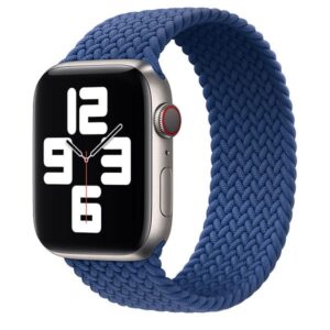 Apple Watch Braided Solo Loop 44mm - Atlantic Blue - Size 12