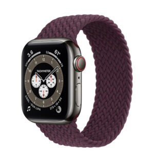 Apple Watch Braided Solo Loop 45mm Dark Cherry Size 10
