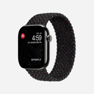Apple Watch Braided Solo Loop 45mm - Midnight - Size 2