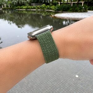 Apple Watch Braided Solo Loop 45mm Olive Size 11
