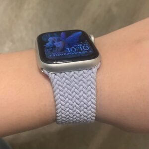 Apple Watch Braided Solo Loop 45mm Purple Fog Size 10