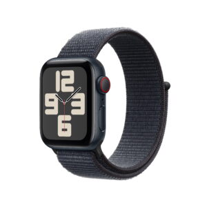 Apple Watch SE (2nd Gen) 44mm Silver Aluminum Case with Ink Sport Loop - Midnight