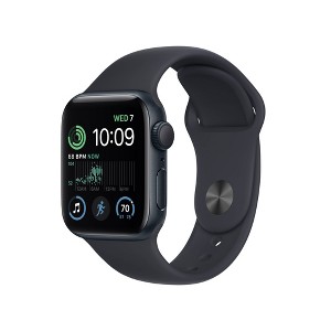 Apple Watch SE 2nd Gen GPS 40mm Smartwatch with Midnight Aluminium Case with Midnight Sport Band S/M