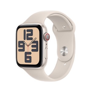 Apple Watch SE 2nd Generation (GPS) 44mm Aluminum Case with Starlight Sport Band M/L Starlight