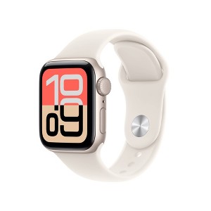 Apple Watch SE (3rd Gen) 40mm Starlight Aluminum Case with Starlight Sport Band - S/M