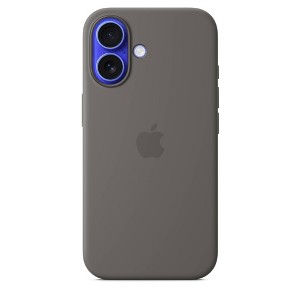 Apple iPhone 16 Plus Silicone Case w/ MagSafe Stone Gray