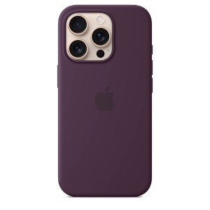 Apple iPhone 16 Pro Silicone Case w/ MagSafe Plum