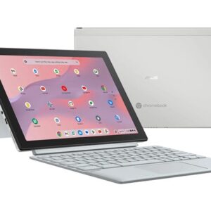 Asus Chromebook CM3001DM2A-WS88T-S Detachable MTK Kompanio 520 128GB SSD 8GB 10.5 WUXGA (1920x1200) TOUCHSCREEN ChromeOS 2 Cameras FOG SILVER MIL-STD 810H Detachable Keyboard