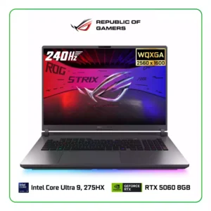 Asus ROG Strix G18 G815LM-IS96 GAMING Core™ Ultra 9 275HX 1TB SSD 32GB 18 WQXGA (2560x1600) 240Hz IPS WIN11 IR Webcam NVIDIA® RTX 5060 8192MB RGB Backlit Keyboard