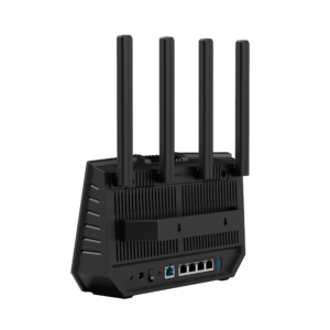 Asus RT-BE92U BE9700 Tri-Band WiFi 7 Router BLACK : 802.11be 2.4GHz / 5GHz / 6GHz, Ultra-Wide 320MHz Channels, 4K-QAM , MLO Support, Smart AiMesh