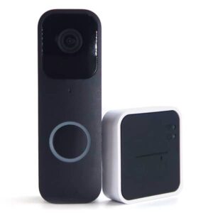 Blink Smart Wifi Video Doorbell, Wired/Battery Operated with Sync Module 2 Black