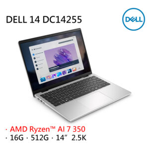 Dell DC14255 Copilot+ AMD Ryzen™ AI 7 350 1TB SSD 16GB 14  (1920x1200) IPS WIN11 PLATINUM SILVER