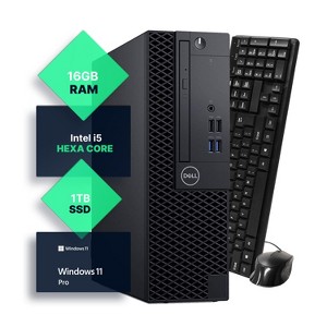Dell OptiPlex 3070 SFF Core™ i7-9700 1TB SSD 32GB DVD-RW WIN11 Pro Keyboard Mouse BLACK
