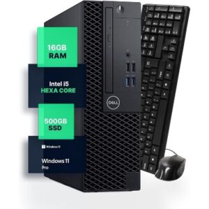 Dell OptiPlex 5060 MINI Core™ i5-8500T 500GB SSD 32GB WIN11 Pro Keyboard Mouse BLACK