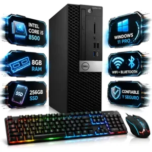 Dell OptiPlex 5070 SFF Core i5-9500 3.00GHz 256GB SSD 8GB WIN11 Pro Keyboard Mouse Power Cord