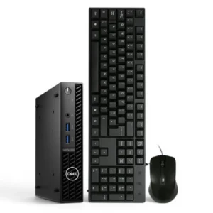 Dell Optiplex 3000 MICRO Core™ I5-12500T 2.0GHz 256GB SSD 16GB BT WIN10 Pro Keyboard & Mouse BLACK